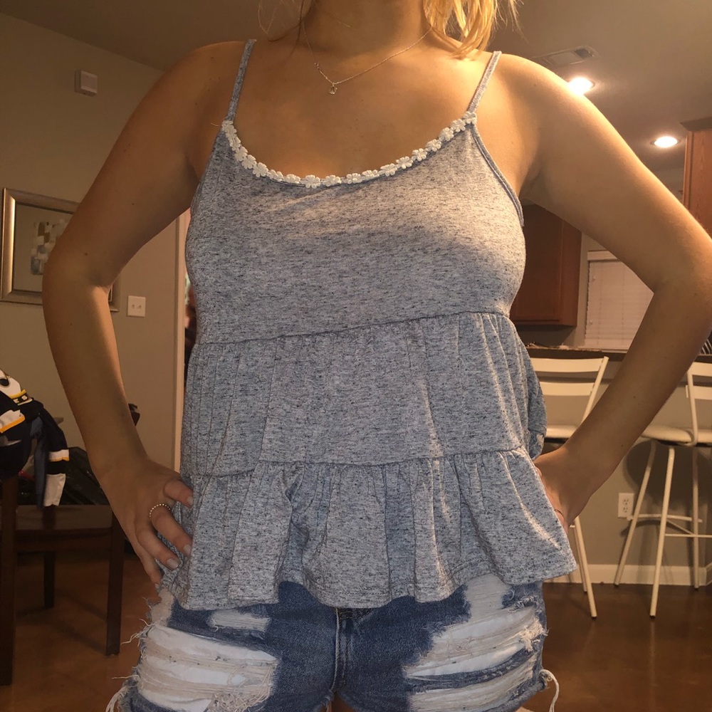 cute grey tank top